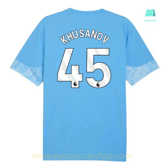 2025-2026 Man City Training Jersey (Light Blue) (Khusanov 45)