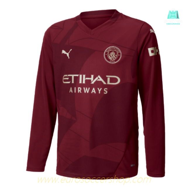 2024-2025 Man City Third Long Sleeve Shirt (Kids)