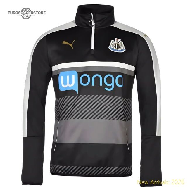 Official 2016-2017 Newcastle Puma Quarter Zip Training Top (black)