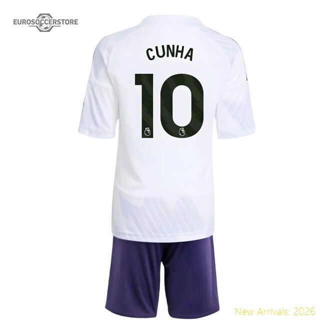 Official 2025-2026 Man Utd Away Mini Kit (cunha 10) - Premium Quality
