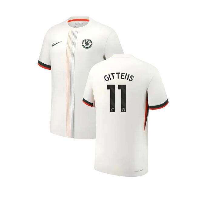 2025-20 Chelsea Authentic Away Jersey Gittens #11 L S