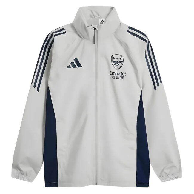 2025-2026 Arsenal Rain Jacket (Grey)