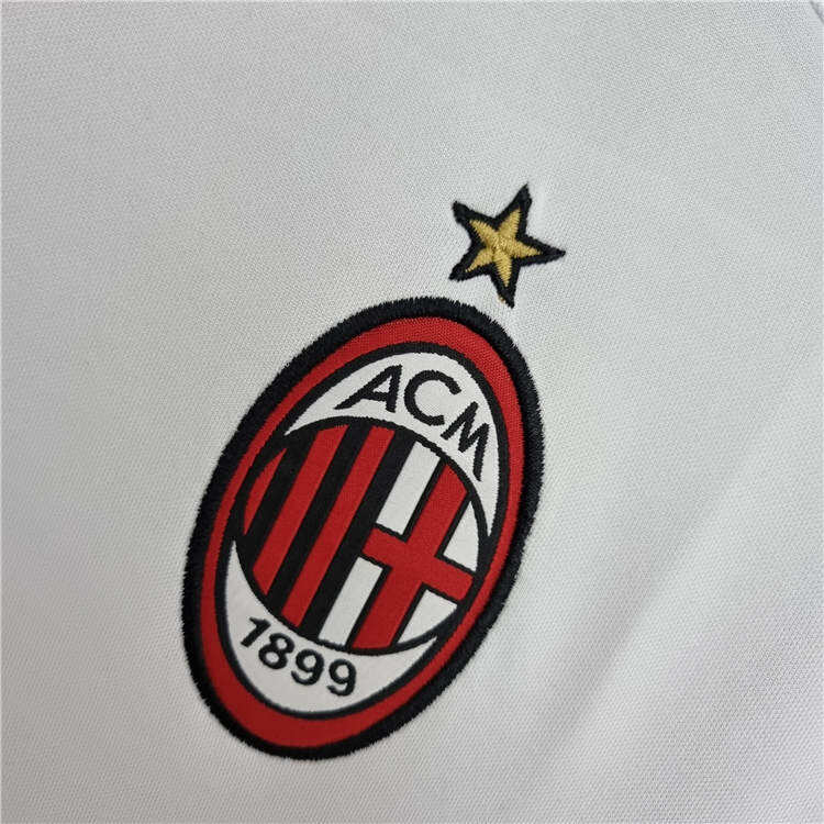 02-03 AC Milan White Retro Football Shirt Soccer Jersey - Official