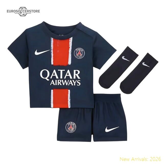 Genuine Top-Quality 2024-2025 Psg Home Infants Baby Kit