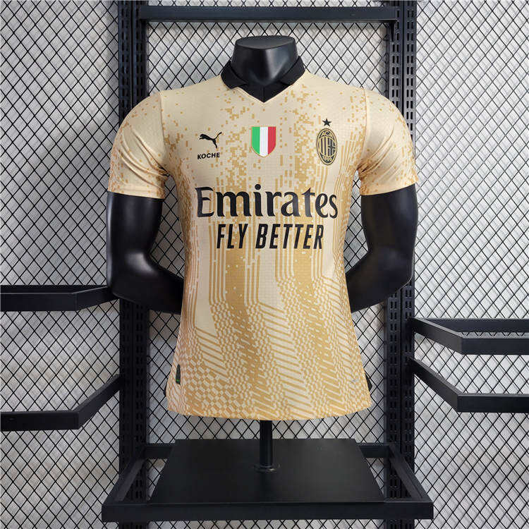 AC Milan 2324 Yellow Special Edition Shirt Player Version - Official