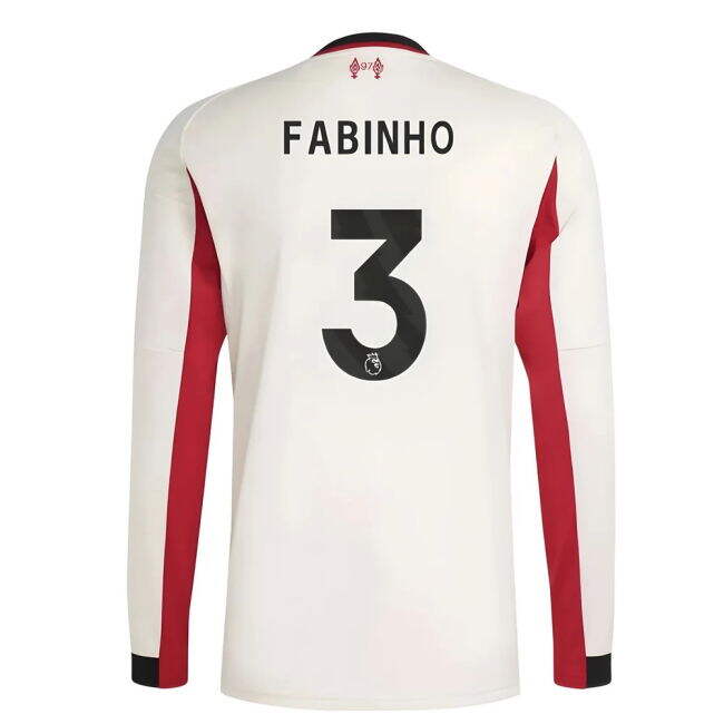 2025-2026 Liverpool Long Sleeve Away Shirt (Fabinho 3) - fan gear
