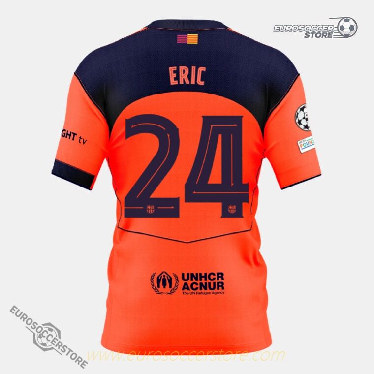 Eric's 24 Barcelona Third Jersey for the 25-26 Season (Player Version)
