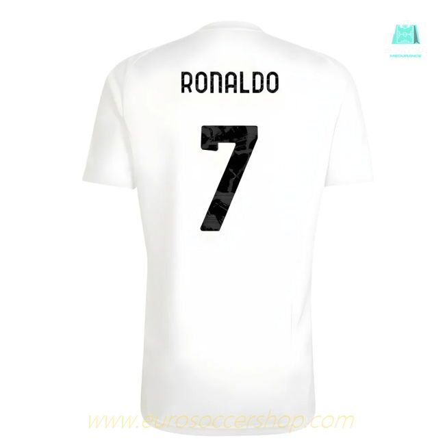 2025-2026 Juventus Training Tee (White) (Ronaldo 7)