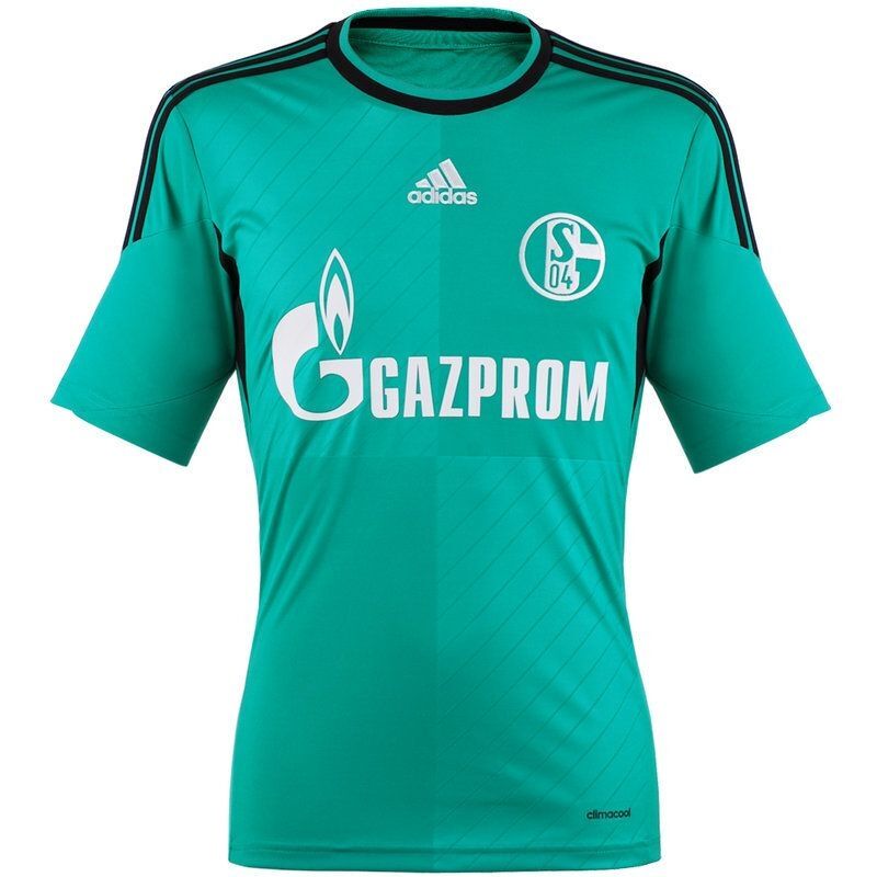 13-14 Schalke 04 Away Green Jersey Shirt - Official Replica 2698