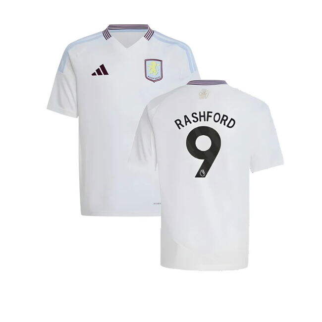 Match Replica Aston Villa Away Replica Jersey (Kids) (Rashford 9)