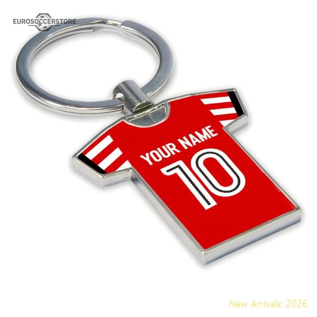 Official Personalised Sunderland Football Shirt Key Ring - Premium