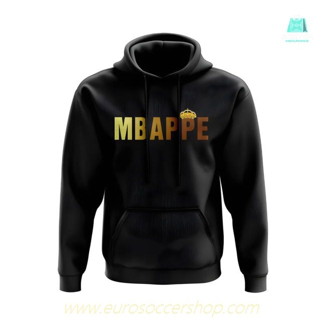 Kylian Mbappe Real Madrid Crown Hoody (Black)