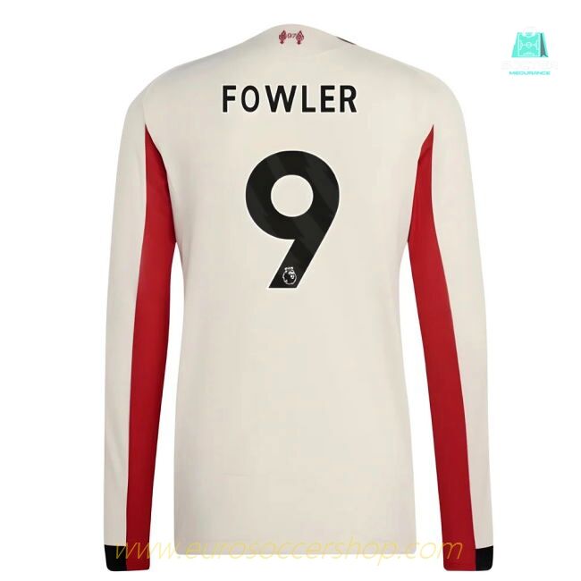 2025-2026 Liverpool Authentic Long Sleeve Away Shirt (Fowler 9)