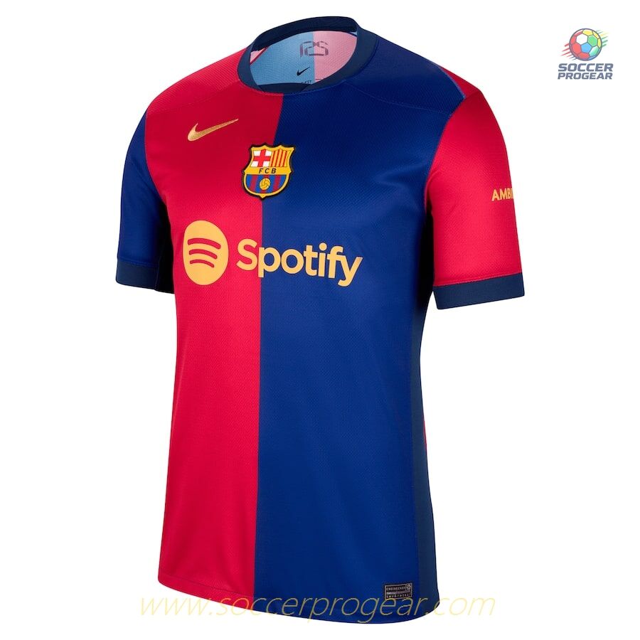 Barca Youth Soccer Uniform Team Shirt 2024-25 Edition Home