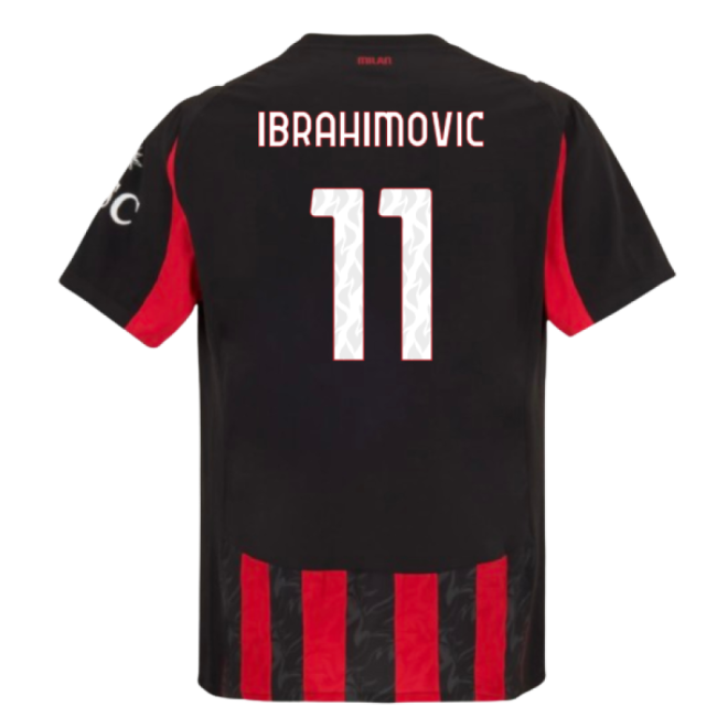 Ibrahimovic 11 Match Worn Style AC Milan Top Level Home Pro Shirt