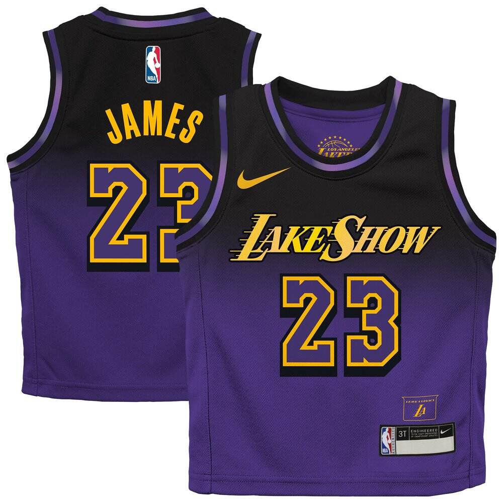 Limited Edition Jersey Los Angeles Lakers LeBron James23 - Purple...