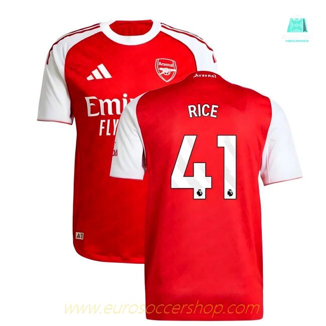 2025-2026 Arsenal Authentic Home Shirt (Rice 41)
