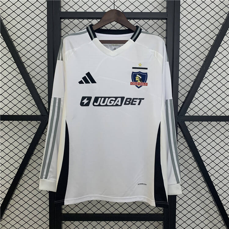 2526 Colo-Colo Soccer Jersey Home Long Sleeve Football Shirt -