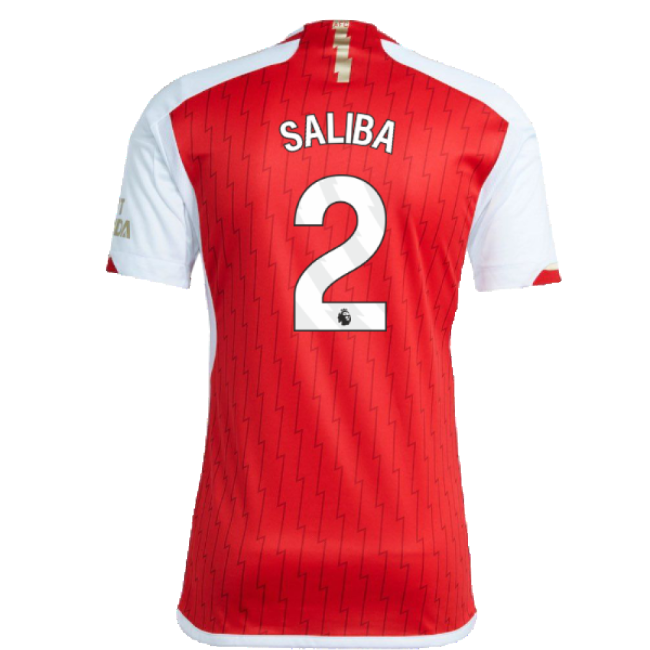 Authentic Design Match Day Arsenal Home Shirt Xxlb Saliba #2 2025-...