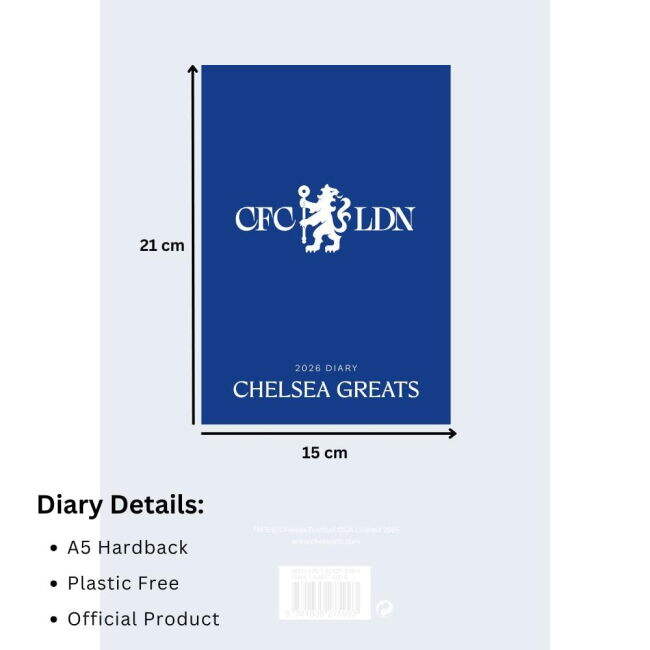 Diary 2026 2025-2026 Chelsea FC Home Shirt