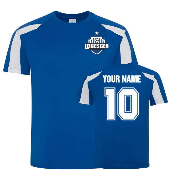 Your Name Leicester City Sports Training Jersey (Blue)