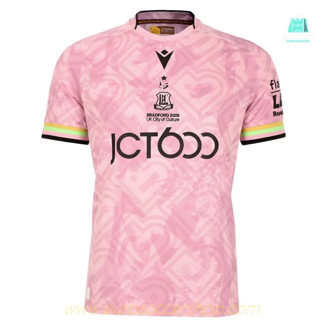 2025-2026 Bradford City Alternative Shirt (Pink)