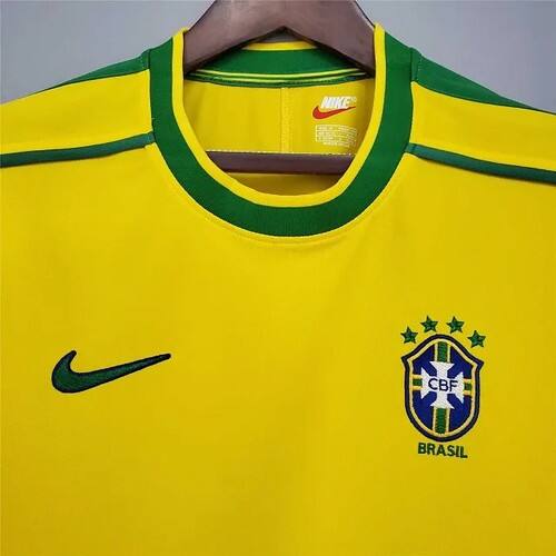 Retro 1998 Brazil Replica Jersey Retro World Cup - Jogo Bonito