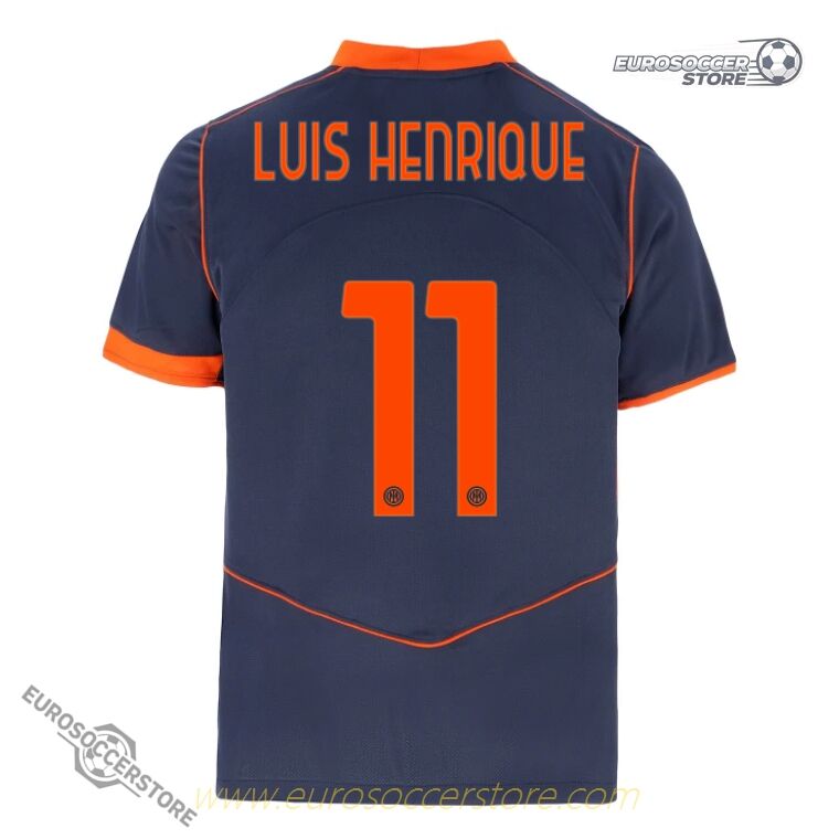 Luis Henrique's Inter Milan 25-26 Season Third Jersey with Number 11