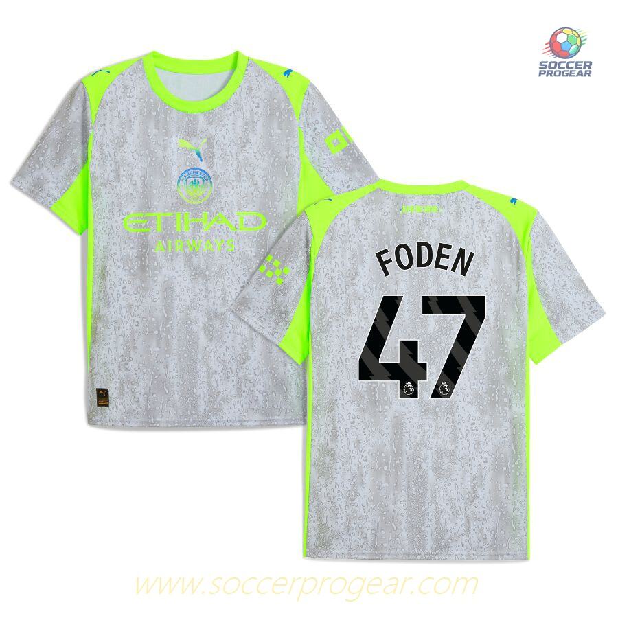 Manchester City Third Team Shirt 2025-2026 Season Foden