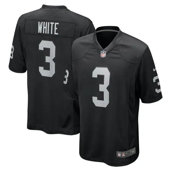 None Zamir White Game Jersey - Black | NFL Player Jersey | NFL Footbal