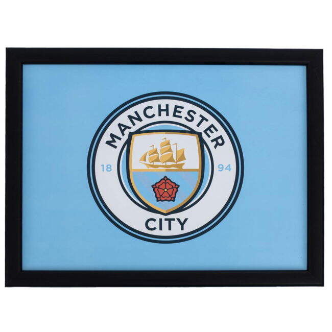 vintage Manchester City FC Cushioned Lap Tray