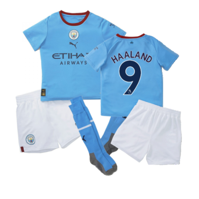 2022-20 Man City Home Football Shirt HAALAND Name & Number L M
