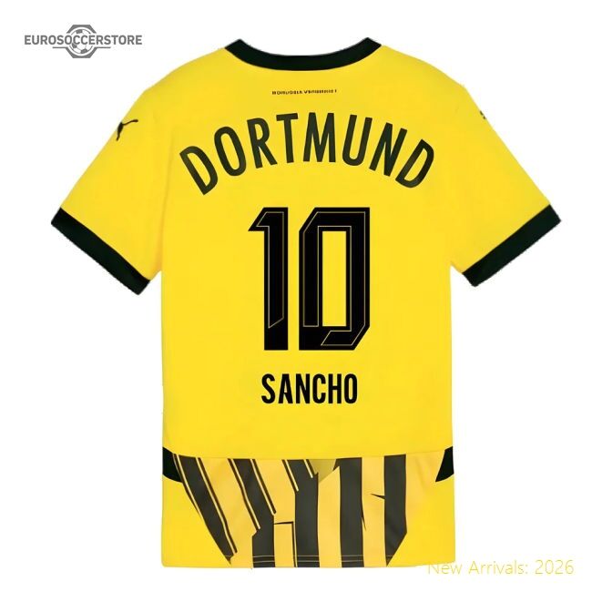 Professional-Grade 2024-2025 Borussia Dortmund Cup Shirt (Kids) (Sancho