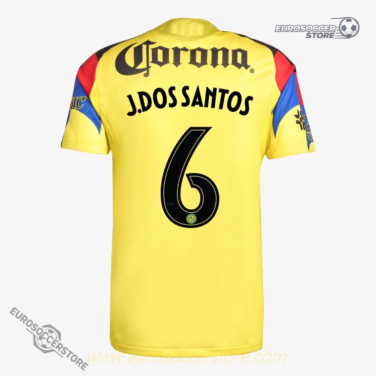 Club América Home Jersey 25-26 (Player Version) featuring J. DOS SANTOS 6
