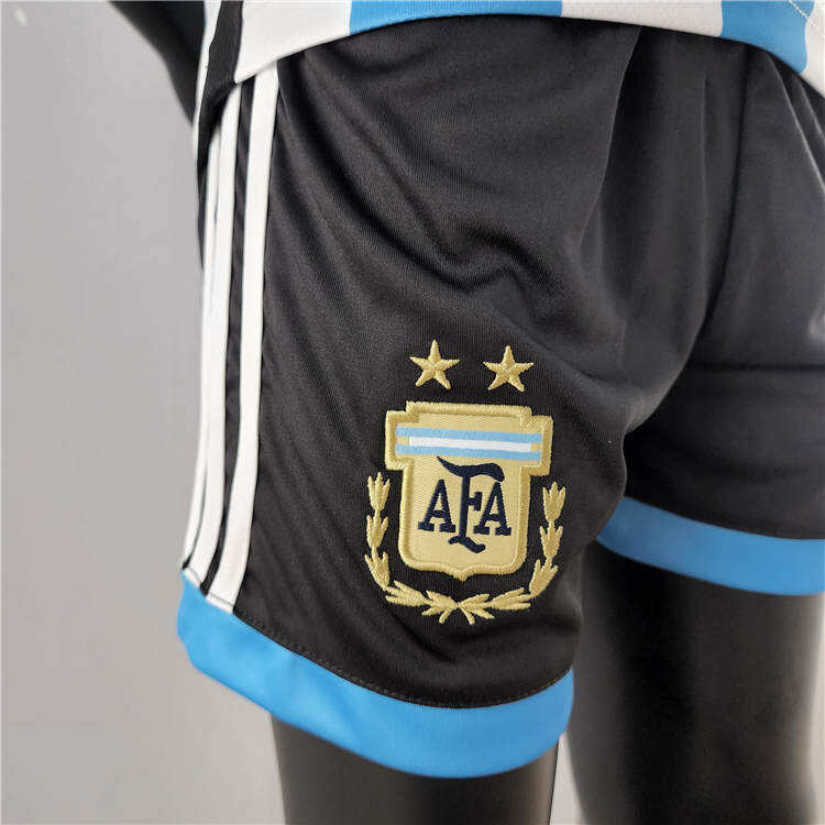 Kids World Cup 2022 Argentina Home Soccer KitShirtShorts - World Cup