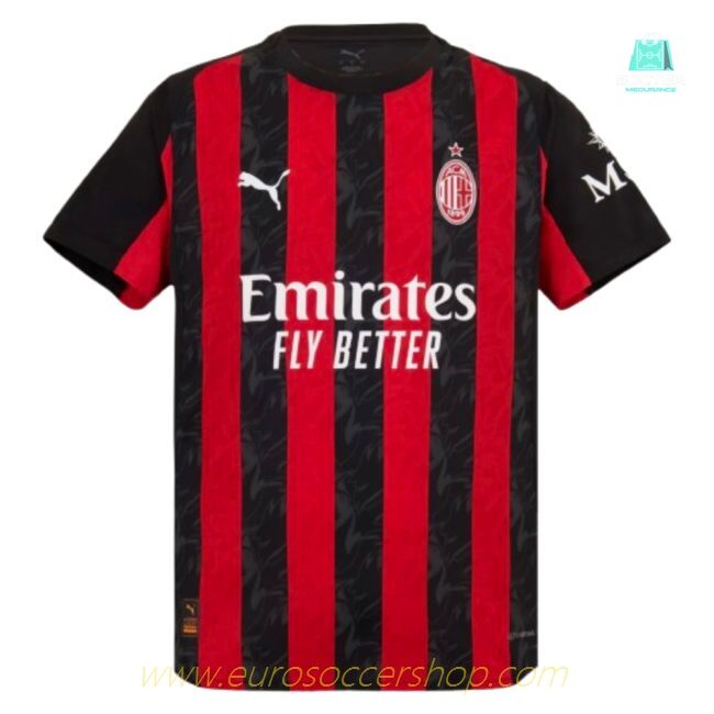 2025-2026 AC Milan Authentic Home Shirt (A.Jimenez 20)