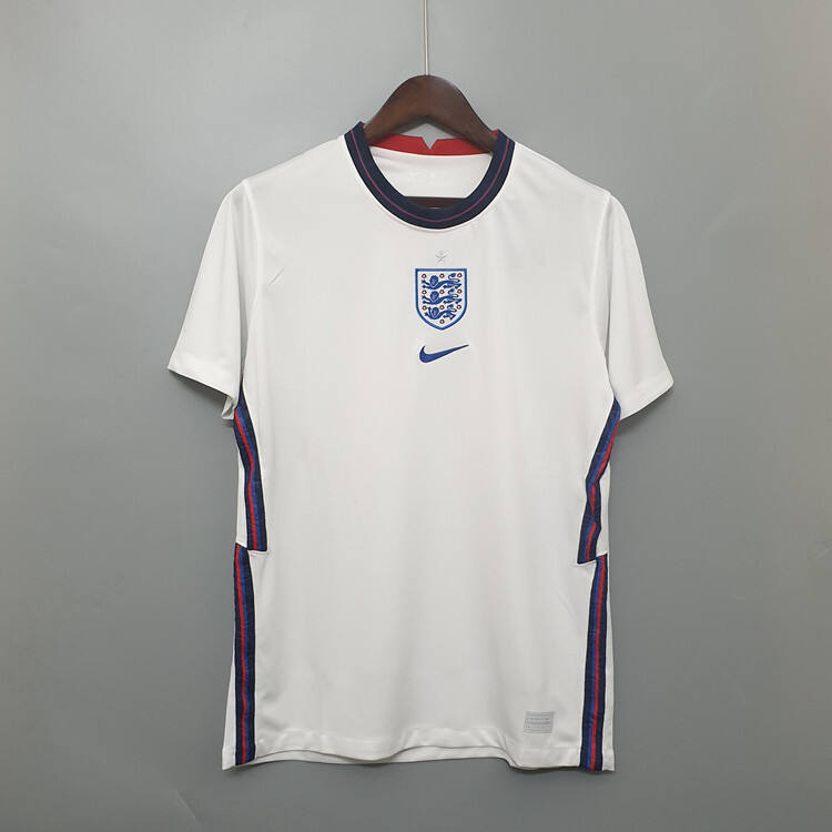 Euro 2020 England Home Kit Soccer Shirt White Football Shirt -