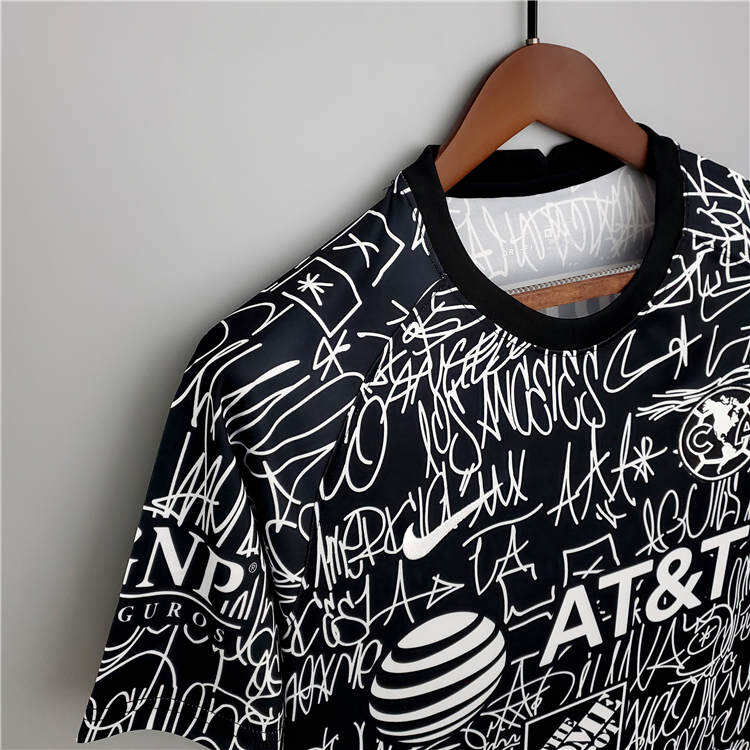 Club America Soccer Jersey 21-22 Black Football Shirt - Official