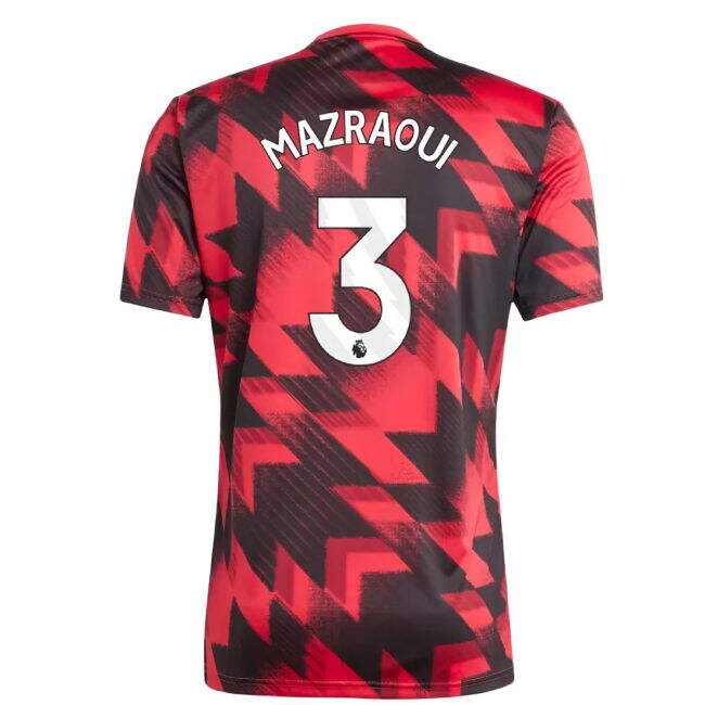 2025-2026 Man Utd Pre-Match Kit (Red) (Mazraoui 3)