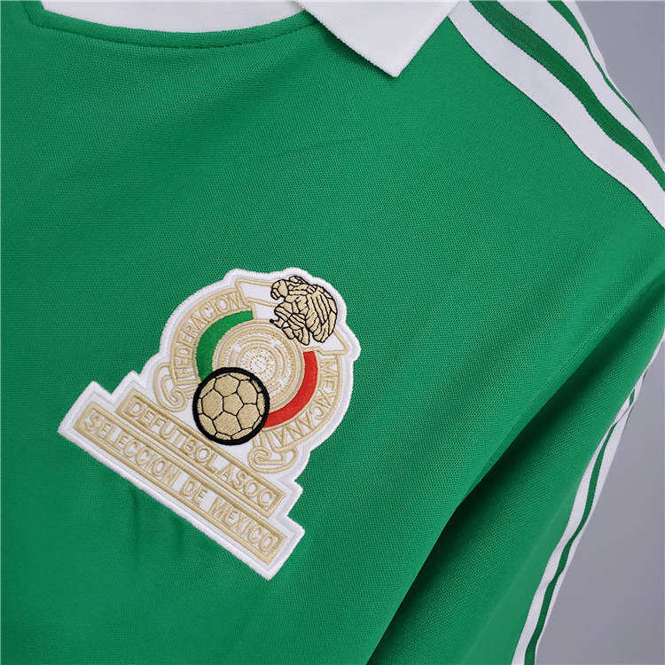 MEXICO RETRO SHIRT 1986 HOME SOCCER JERSEY FOOTBALL SHIRT - Official