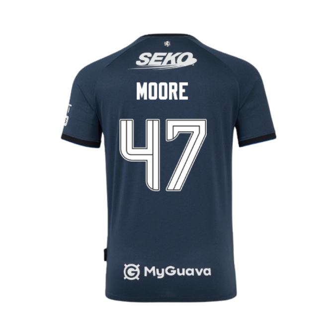 Official Licensed Faithful Rangers Fc Moore #47 Latest Edition Shirt
