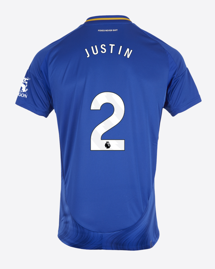 JUSTIN's Leicester City Home Jersey for the 24-25 season