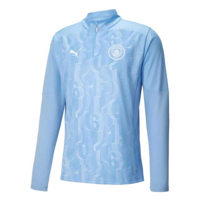 Elite Man City Prematch 1 2024 2024-2025 Man City Prematch 1/4 Zip ...