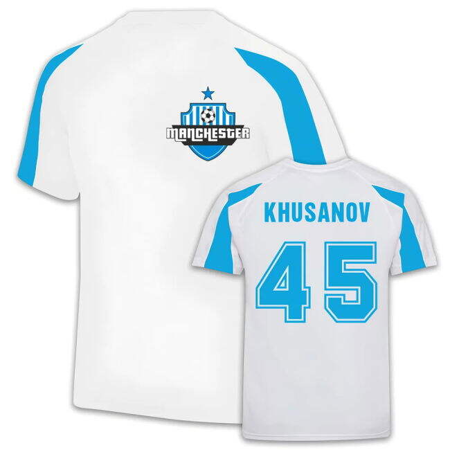 Manchester City 2024-22 Training Soccer Kit Khusanov Printing M S