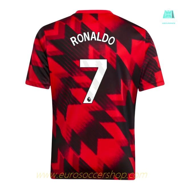 2025-2026 Man Utd Pre-Match Shirt (Red) - Kids (Ronaldo 7)