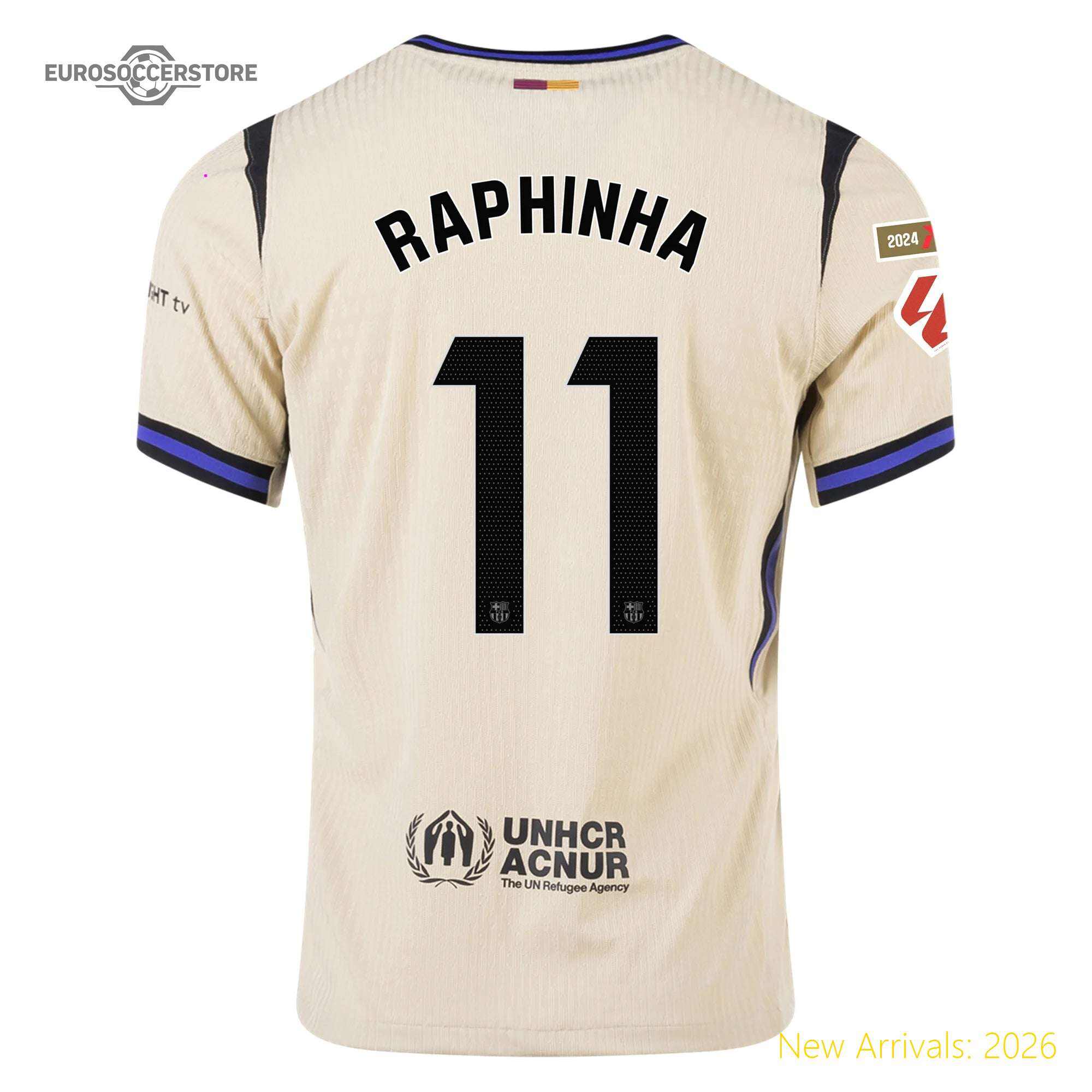 Men Bar Raphinha Barcelona Away Away Authentic Jersey 2023