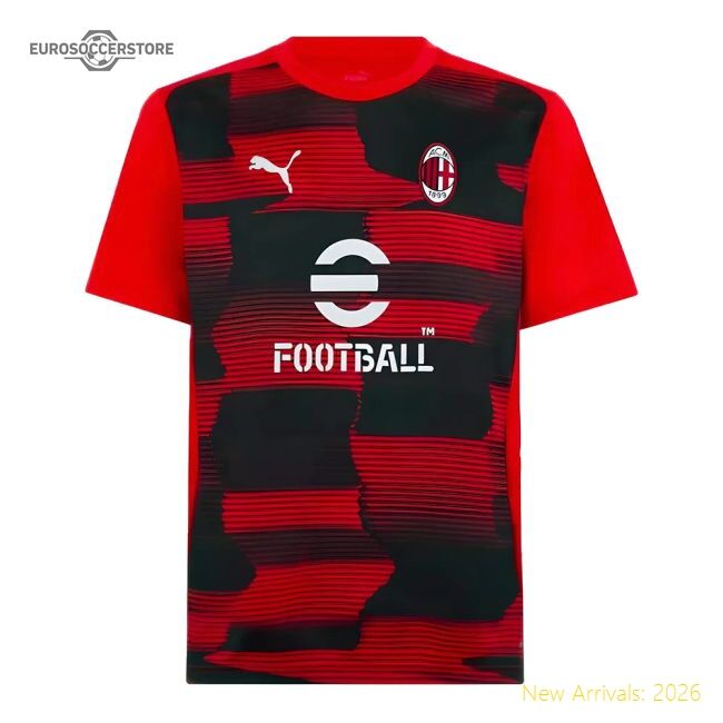 Premium 2024-2025 Ac Milan Prematch Ss Shirt (red) - Fantastic Value