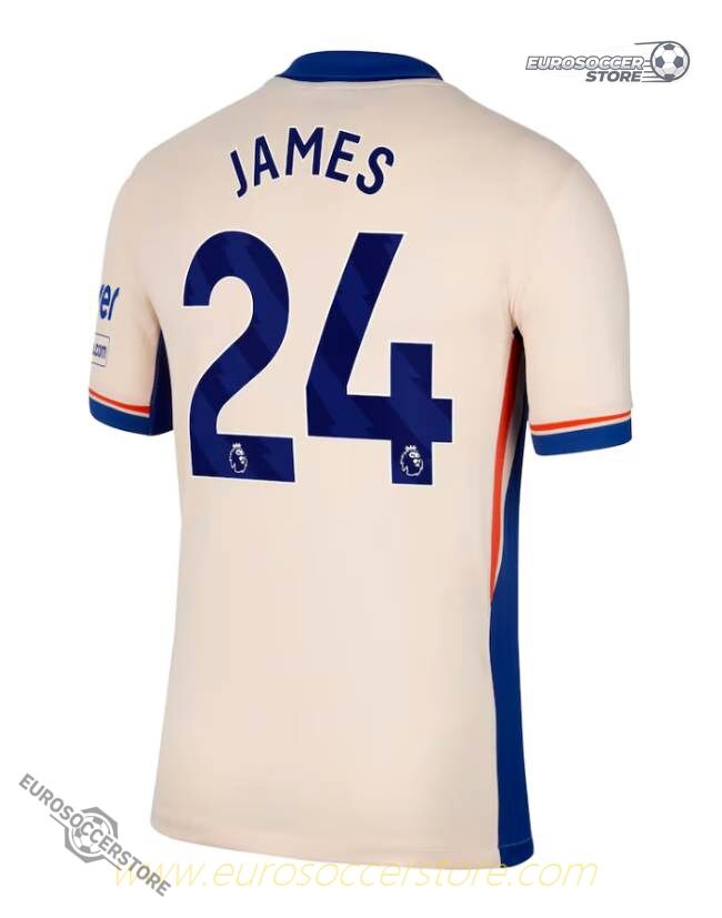 Away Jersey of Chelsea: James 24 for the 24-25 Season