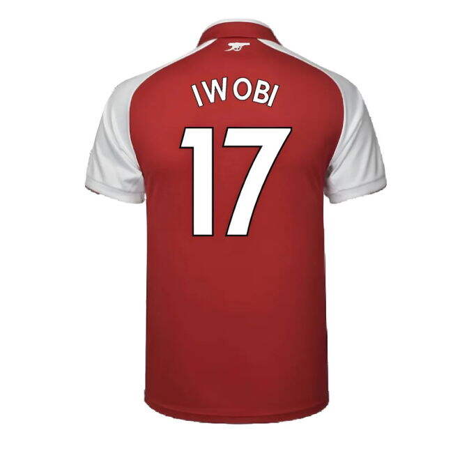 Arsenal 17/18 Home Football Shirt Adult Size XS ((Excellent) XS) (Iwobi 17)