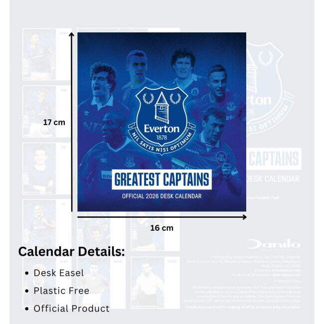 Calendar 2026 2025-2026 Everton Football Club Home Strip